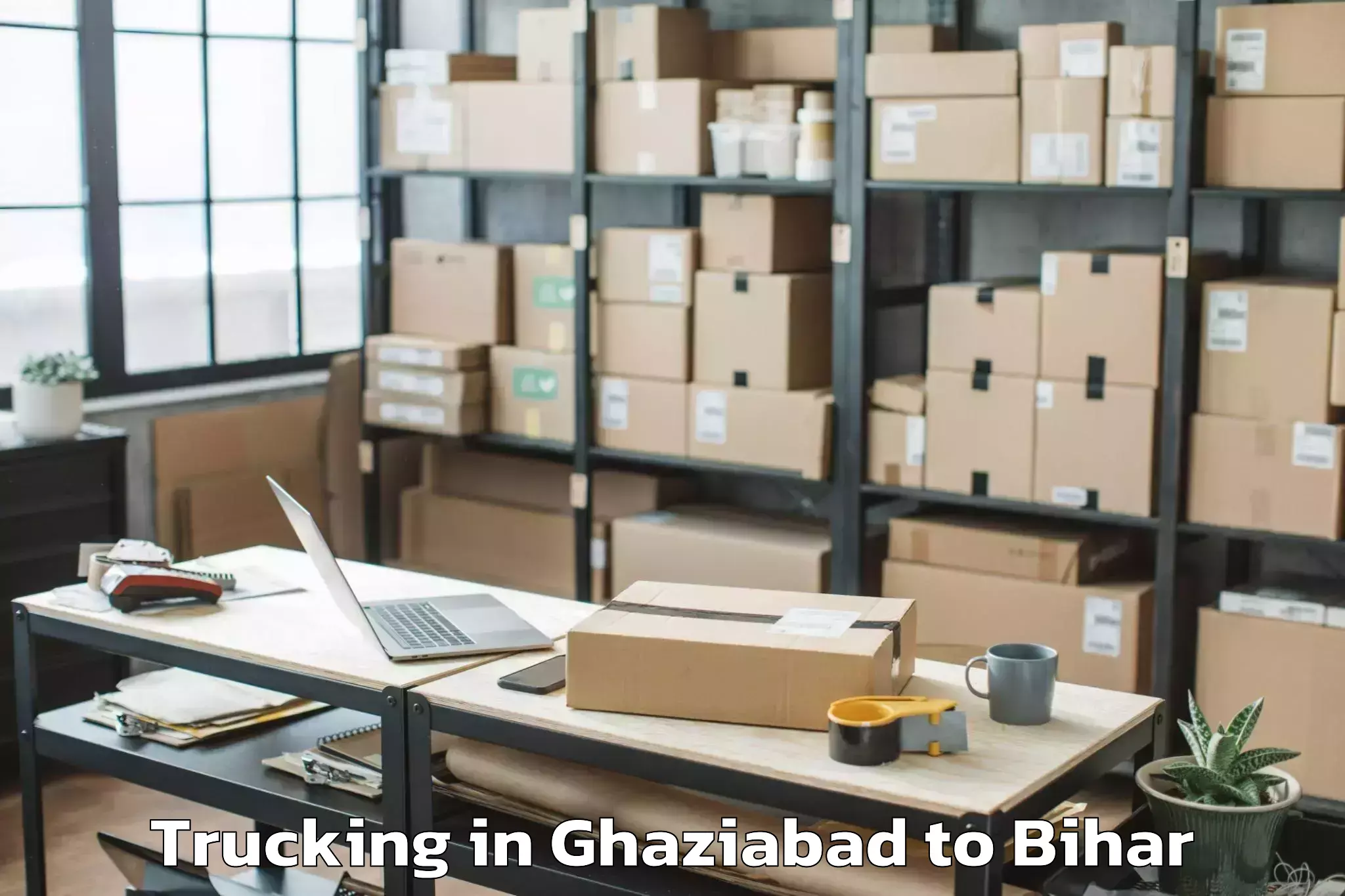 Book Ghaziabad to Barharia Trucking